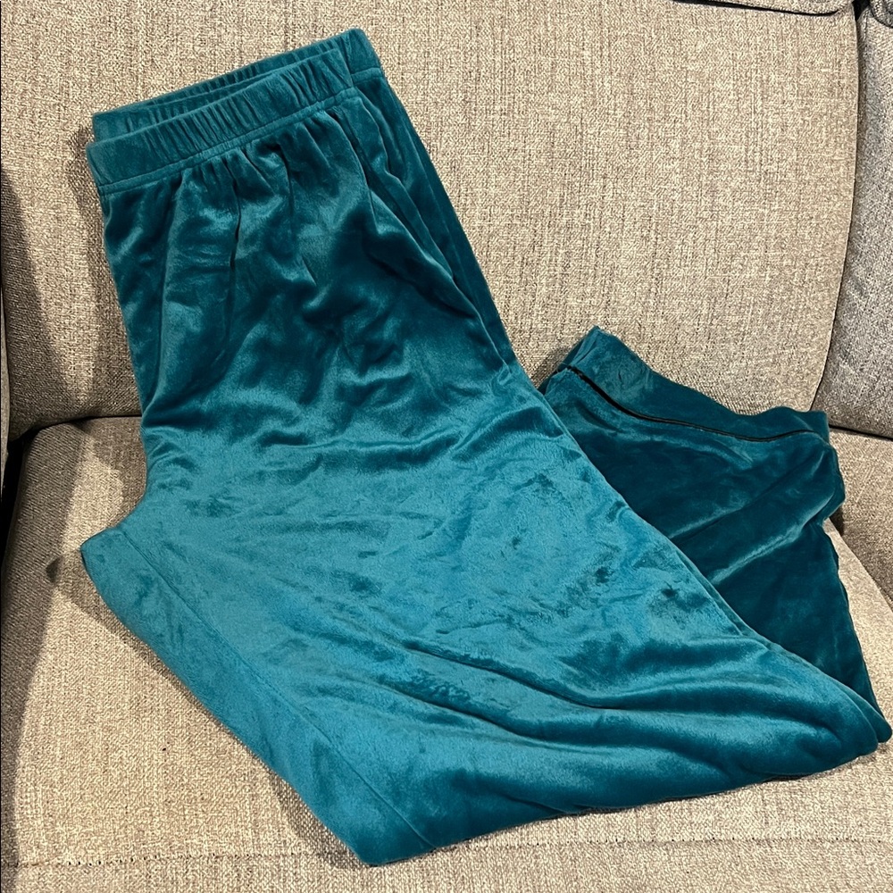 Teal Velvet Lounge Pants